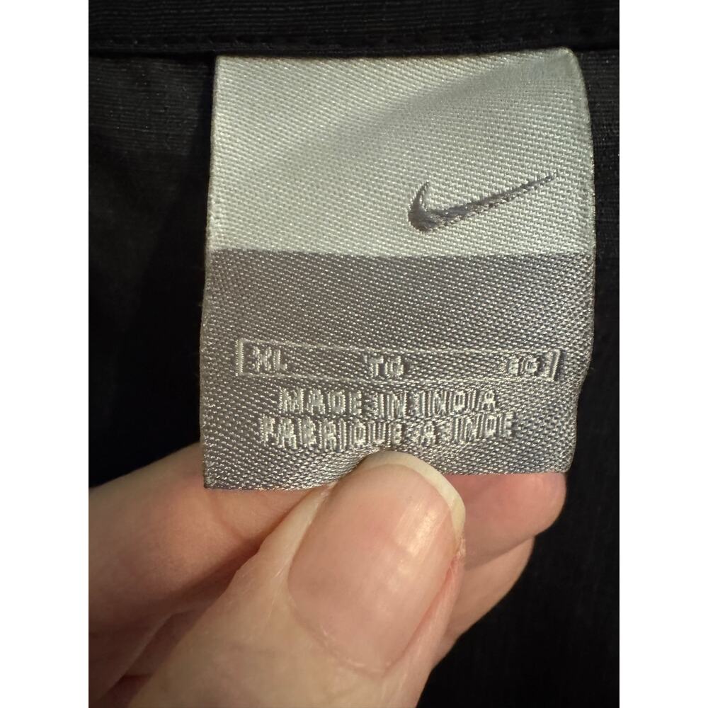 Nike Vintage Y2K Men's Half-zip Colorblock Windbreaker Jacket Black Red XL - Picture 3 of 8